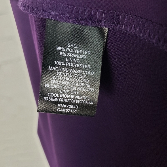 Jessica Howard Womens Formal Dress Size 4 Deep Purple Prom Flowy Evening Gown - Picture 13 of 13